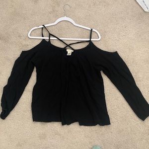 Open shoulder blouse